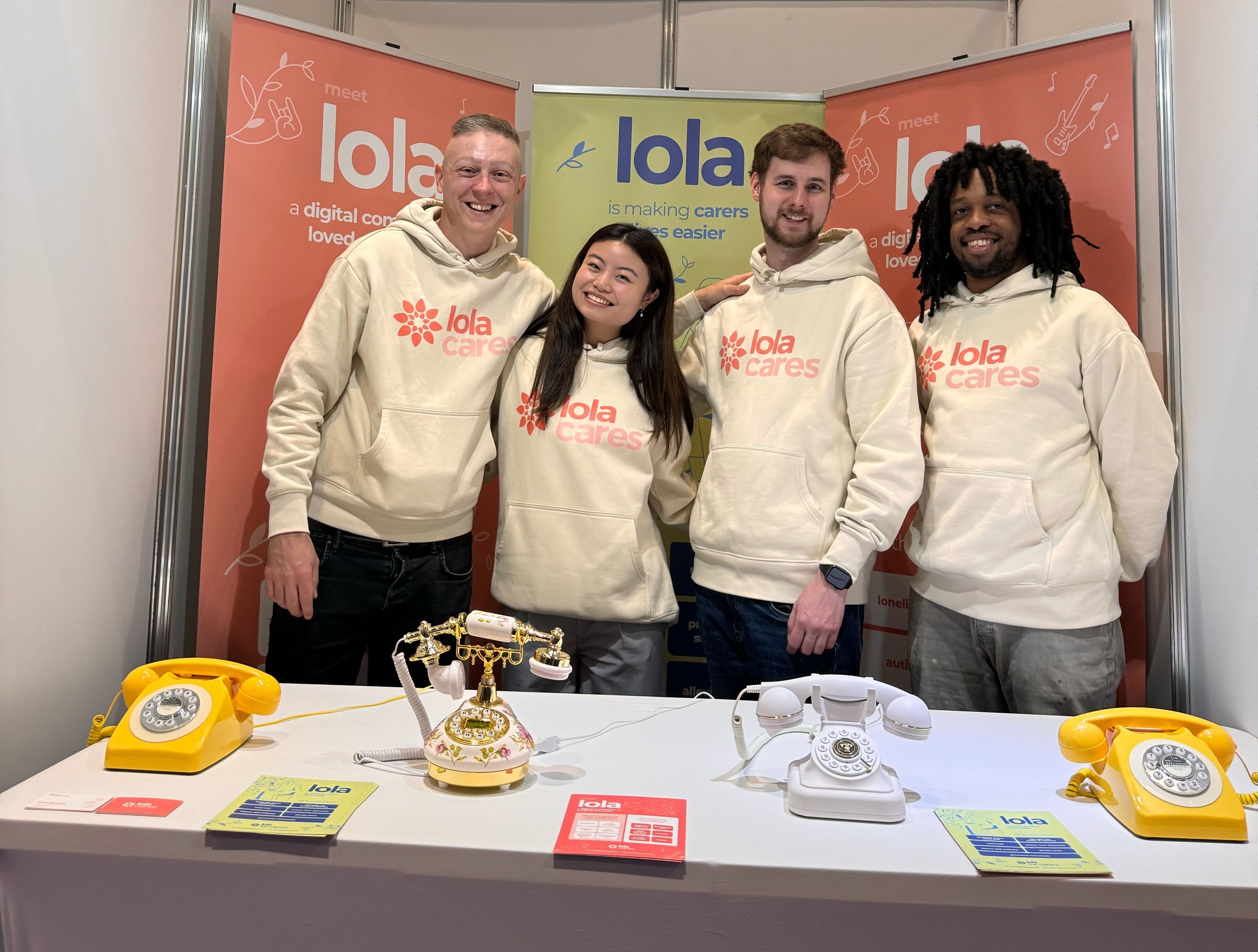 Lola Cares team at the Excel care show at London in April